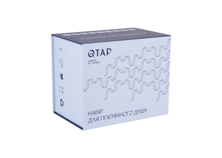 Набор для гигиенического душа Qtap Inspai-Varius округлый Chrome QTINSVARCRMV00440501