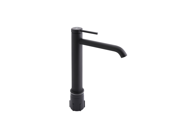 Змішувач для раковини Qtap Robin Black Matt високий QTROB1060H102B