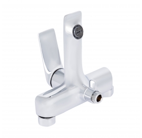 Смеситель для ванной Qtap Vlasta New (с душевым гарнитуром) Chrome QTVLA259CRM45642