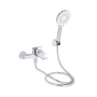 Змішувач для ванни Qtap Vlasta New (з душовим гарнітуром) Chrome QTVLA259CRM45642
