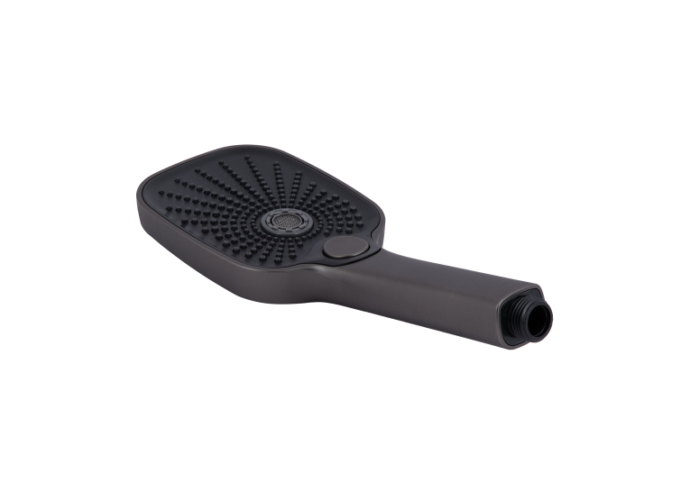 Змішувач для ванни Qtap Gemini (з душовим гарнітуром) Gunmetal Black PVD QTGEM259GMB45684