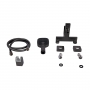 Змішувач для ванни Qtap Gemini (з душовим гарнітуром) Gunmetal Black PVD QTGEM259GMB45684