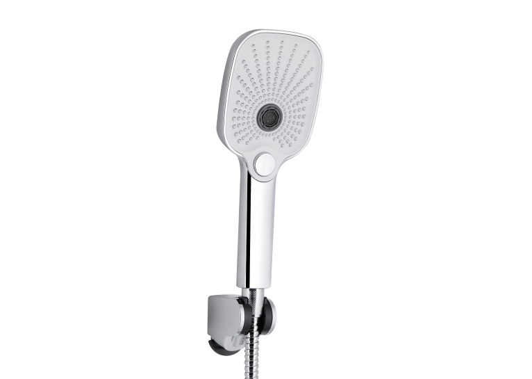 Смеситель для ванны Qtap Gemini Loopi с поворотным изливом (с душевым гарнитуром) Chrome QTGEM260CRM45701