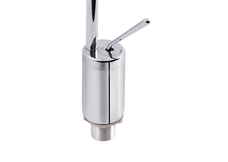 Змішувач для раковини Qtap Virgo Chrome з поворотним виливом високий QTVIR1066H103C