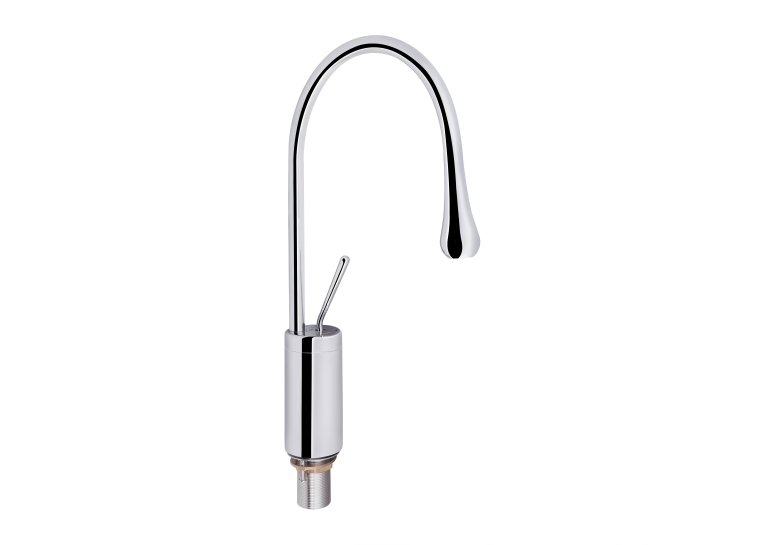 Змішувач для раковини Qtap Virgo Chrome з поворотним виливом високий QTVIR1066H103C