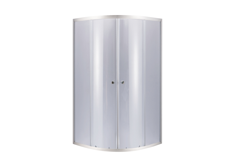 Душова кабіна Lidz Latwa SC90x90.SAT.LOW.GR, скло тоноване 4 мм без піддона LLSC9090SATLOWGR2