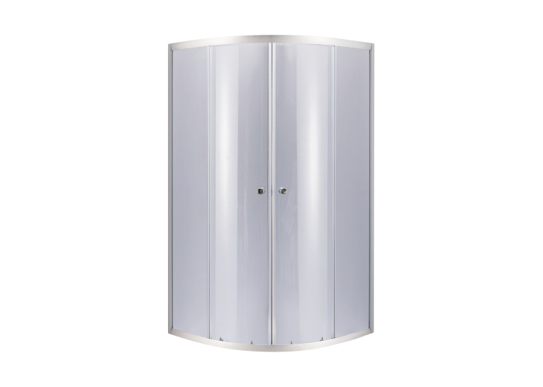 Душова кабіна Lidz Latwa SC90x90.SAT.LOW.GR, скло тоноване 4 мм без піддона LLSC9090SATLOWGR2