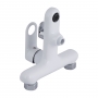 Смеситель для ванны Qtap Jay (с душевым гарнитуром) Chrome/White QTJAY259CRW45553
