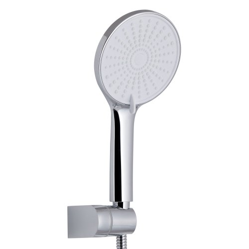 Змішувач для ванни Qtap Jay (з душовим гарнітуром) Chrome/White QTJAY259CRW45553