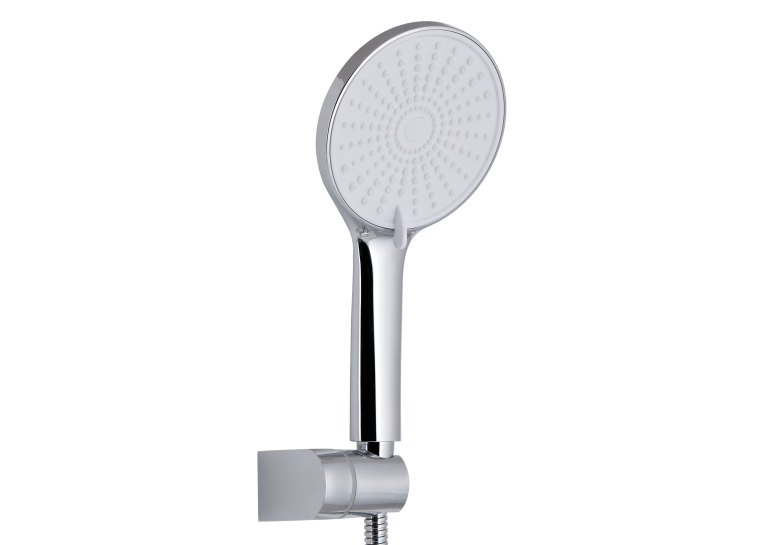 Змішувач для ванни Qtap Jay (з душовим гарнітуром) Chrome/White QTJAY259CRW45553