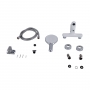 Смеситель для ванны Qtap Jay (с душевым гарнитуром) Chrome/White QTJAY259CRW45553