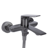 Змішувач для ванни Qtap Vlasta New (з душовим гарнітуром) Gunmetal Black PVD QTVLA259GMB45643