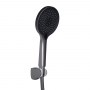 Змішувач для ванни Qtap Vlasta New (з душовим гарнітуром) Gunmetal Black PVD QTVLA259GMB45643