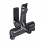 Змішувач для ванни Qtap Vlasta New (з душовим гарнітуром) Gunmetal Black PVD QTVLA259GMB45643