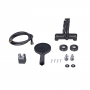 Змішувач для ванни Qtap Vlasta New (з душовим гарнітуром) Gunmetal Black PVD QTVLA259GMB45643