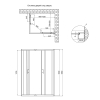 Душевая кабина Lidz Wawel SC100x80.SAT.LOW.FR, стекло Frost 5 мм без поддона LWASC10080SATLOWFR2