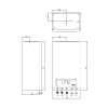 Котел газовий Thermo Alliance EWA 24 кВт двухконтурний, конденсаційний SD00050508