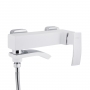 Смеситель для ванны Qtap Swan Cascada с поворотным изливом (с душевым гарнитуром) Chrome/White QTSWA260CRW45569
