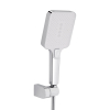 Змішувач для ванни Qtap Swan Cascada з поворотним виливом (з душовим гарнітуром) Chrome/White QTSWA260CRW45569