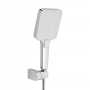 Смеситель для ванны Qtap Swan Cascada с поворотным изливом (с душевым гарнитуром) Chrome/White QTSWA260CRW45569