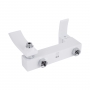 Смеситель для ванны Qtap Swan Cascada с поворотным изливом (с душевым гарнитуром) Chrome/White QTSWA260CRW45569
