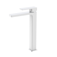 Смеситель для раковины Qtap Gemini Chrome/White высокий QTGEM269CRW45679