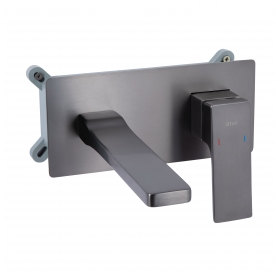 Змішувач для раковини Qtap Gemini прихованого монтажу Gunmetal Black PVD QTGEM273GMB45695