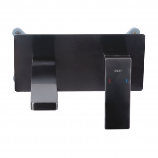 Змішувач для раковини Qtap Gemini прихованого монтажу Gunmetal Black PVD QTGEM273GMB45695