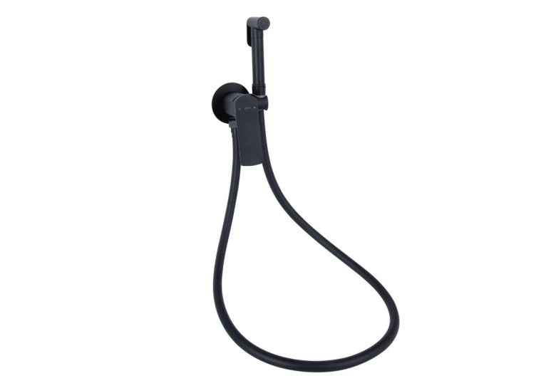 Набор для душа гигиенического Qtap Slavonice округлый Black Matt QTSLA262BLM45917