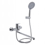 Смеситель для ванны Qtap Stenava New с поворотным изливом (с душевым гарнитуром) Chrome QTSTE2601CRM45536