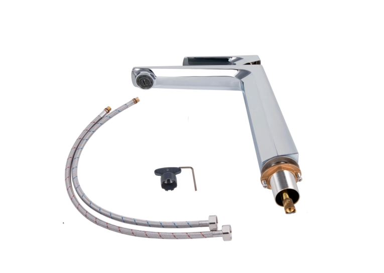 Змішувач для раковини Qtap Matice Chrome високий QTMAT1063H103C