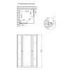 Душова кабіна Lidz Wawel SC80x80.SAT.LOW.GR, скло тоноване 4 мм без піддона LWASC8080SATLOWGR2