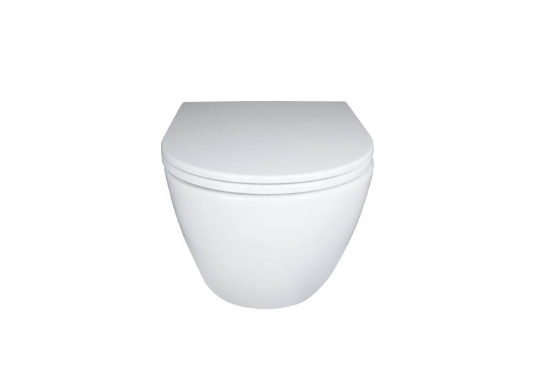 Унитаз подвесной Qtap Robin New безободковый с сиденьем Soft-close QT1333046EUQW
