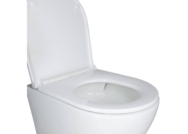Унитаз подвесной Qtap Robin New безободковый с сиденьем Soft-close QT1333046EUQW