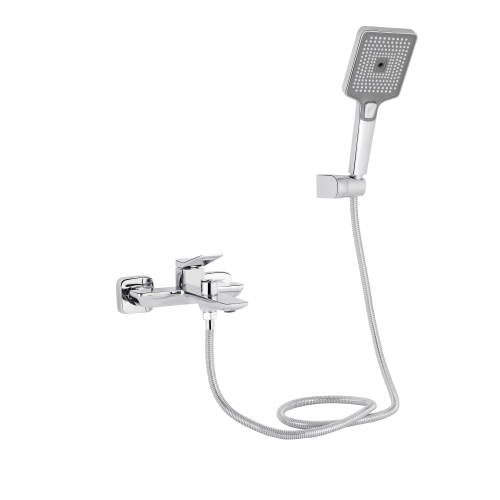 Змішувач для ванни Qtap Presto (з душовим гарнітуром) Chrome QTPRE259CRM45574