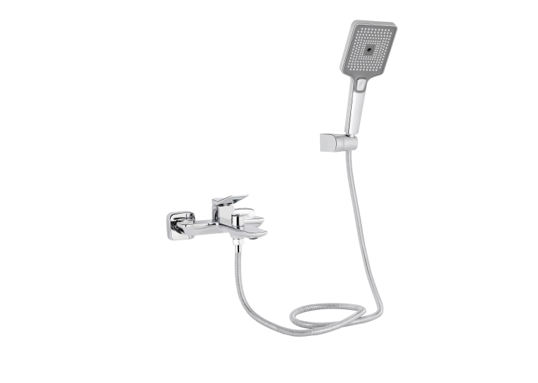 Змішувач для ванни Qtap Presto (з душовим гарнітуром) Chrome QTPRE259CRM45574
