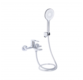 Змішувач для ванни Qtap Taurus (з душовим гарнітуром) Chrome QTTAU259CRM45661