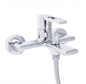 Змішувач для ванни Qtap Taurus (з душовим гарнітуром) Chrome QTTAU259CRM45661