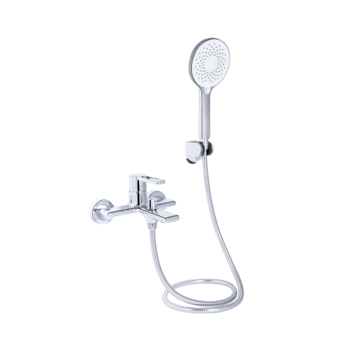 Змішувач для ванни Qtap Taurus (з душовим гарнітуром) Chrome QTTAU259CRM45661