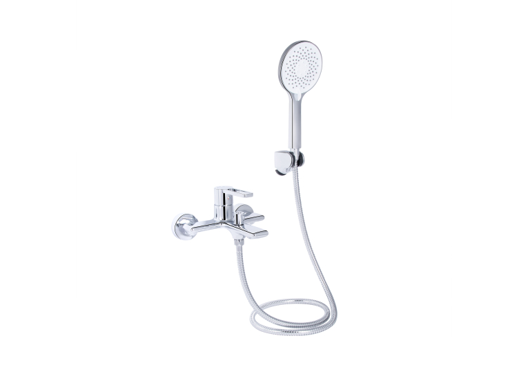 Змішувач для ванни Qtap Taurus (з душовим гарнітуром) Chrome QTTAU259CRM45661