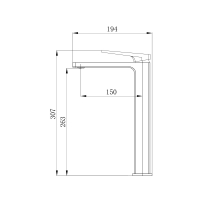 Смеситель для раковины Qtap Gemini Loop высокий QTGEM269CRM45700 Chrome