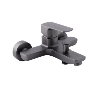 Смеситель для ванны  Qtap Lipno QTNH3023101DG + душевой комплект (QTRUCA145S1GRP+QTHADPVC160G+QT829910842854GRP)