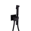 Набор для гігієнічного душу Qtap Inspai-Varius прямокутний Black Matt QT259710842859NB