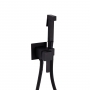 Набор для гігієнічного душу Qtap Inspai-Varius прямокутний Black Matt QT259710842859NB