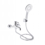 Смеситель для ванны Qtap Cardinal (с душевым гарнитуром) Chrome QTCAR259CRM45656