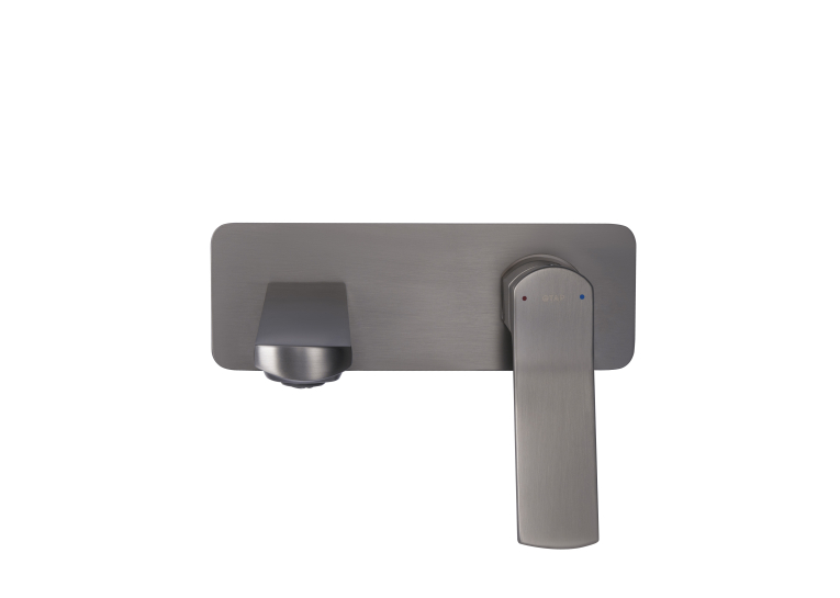 Змішувач для раковини Qtap Slavonice  Gunmetal Black PVD прихованого монтажу QTSLA273GMB45920