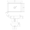  Умивальник накладний Volle Solid Surface 13-40-859