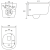  Унітаз VOLLE HIPPO Rimless підвісний + Сидіння Slim slow-closing 13-44-202