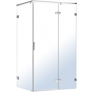 Прямокутна душова кабіна без піддону 120*80 см розсувні двері Volle Nemo 10-22-171Rglass права