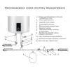  Водонагрівач Thermo Alliance Slim 80 л, сухий ТЕН 2х(0,8+1,2) кВт (D80V20J(D)2-K)